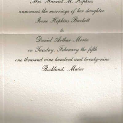 Wedding Announcement