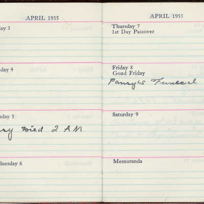 George E. Nichols Diary 1955