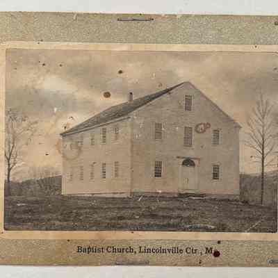 Postcard of the Baptist Church Lincolnville Center