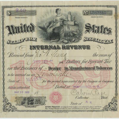 Tobacco stamp