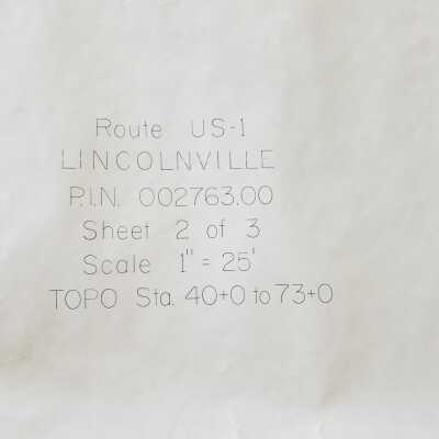 Set of Three Route One Survey Maps from 2003