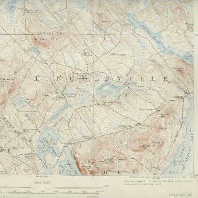 Waldo County map
