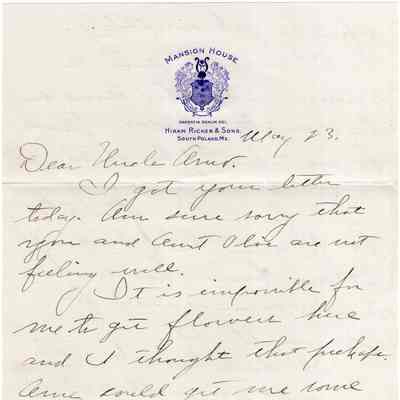 Knight Collection - 1923 Letter