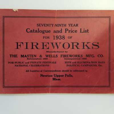 Masten & Wells Fireworks Mfg. Co. Catalogue