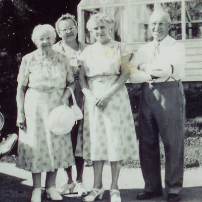 Agnes,Irvin Eugley at right