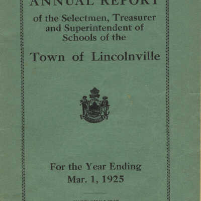 Town Report - Lincolnville