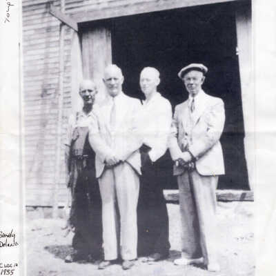 J. R. Carver, Edgar Carver, Arthur Carver, Ezra Adelbert Carver, circa 1955