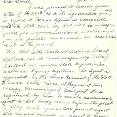 Leo Shay Letter to David Nichols