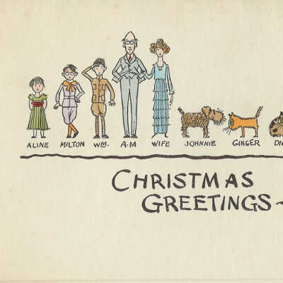 Christmas card from Davis fami