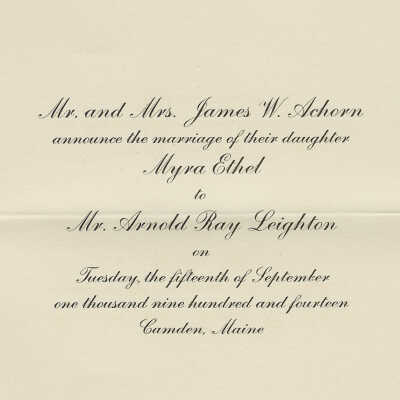 Wedding announcement
