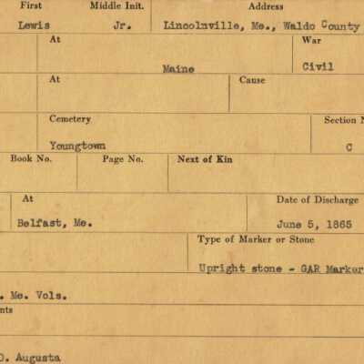 Lewis Dean Jr. Military Records