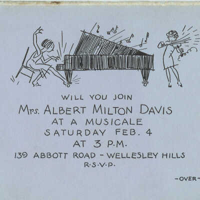 Invitation to musicale