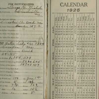 George  Nichols Diary - 1925