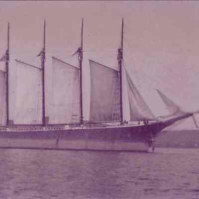 Five-master on the Bay
