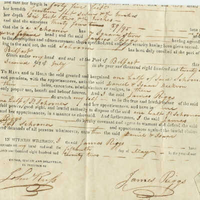 Schooner Betsey receipt (2)
