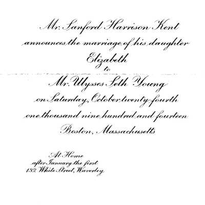 Wedding Announcement
