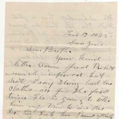 Knight Collection - 1923 Letter
