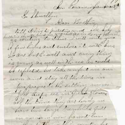 Knight Collection - 1877 Letter