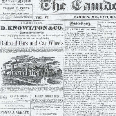Front Page Camden Herald