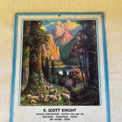 R. Scott Knight - Advertising Calendar 1954