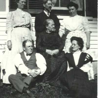 Young family at Moses Young's house