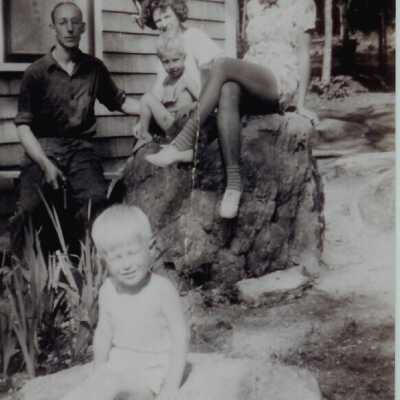 Dean family at Norton Pond cot