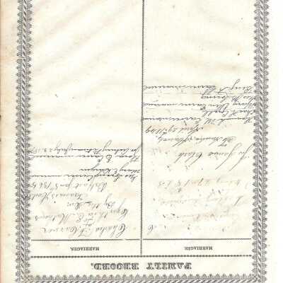 marriage record 1831 Bible