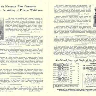 inside of brochure