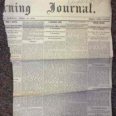 Boston Journal April 19, 1886