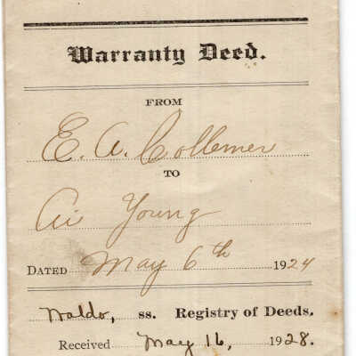 Deed - Collemer to A.I. Young
