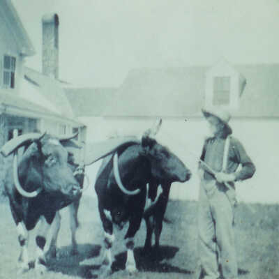 Hollis Dean on farm