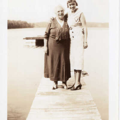 Aunt Flo and Miss Davis - August 1936