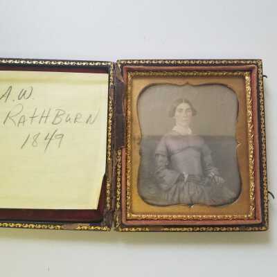 Framed Photograph - Labeled L.A.W. Rathburn