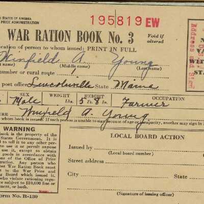 World War II Ration Book