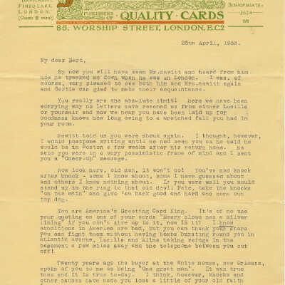 Letter page 1