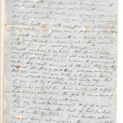 Letter from Moses Young to Josiah Richards 1846