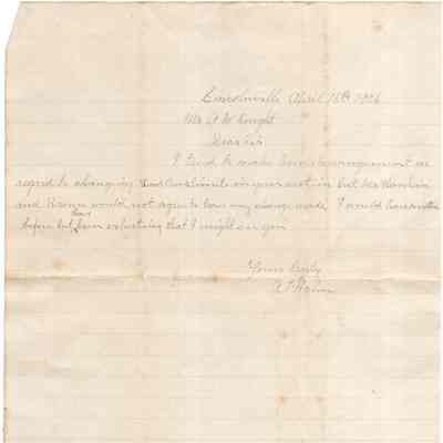 Knight Collection - 1906 Letter