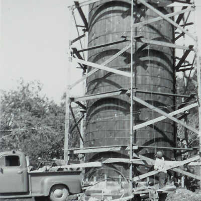 Silo at Oxton farm 1960
