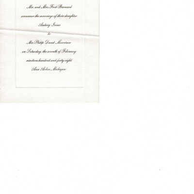 Wedding Announcement
