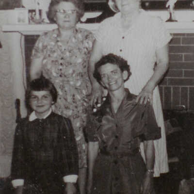 L-R: Karen Smith, Florence Dean, Elmira Thomas, Mrs. Hunter