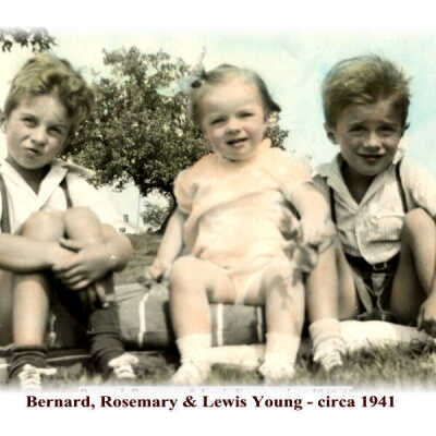 Bernnard, Rosemary and Louis Young - 1941
