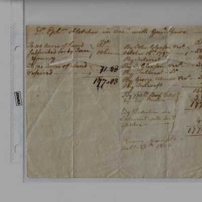 Bill from Henry Knox to Ephraim Fletcher