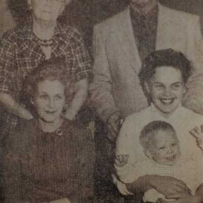 G. Dean, Priscilla Alley, James Dean, Karen Munroe & son
