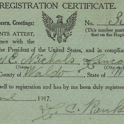 Draft Registration Card