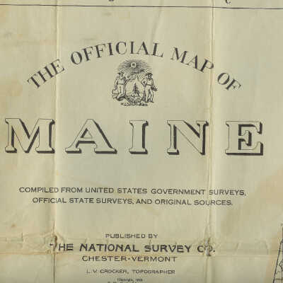 Maine surveyor's map