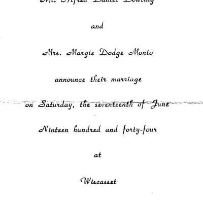 Wedding Announcement