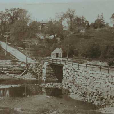 Ducktrap Bridge in early days