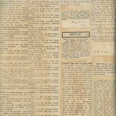 Mildred Horton scrapbooks