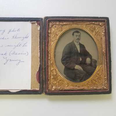 Framed Photograph - Possibly of Frank (Francis) M. Young