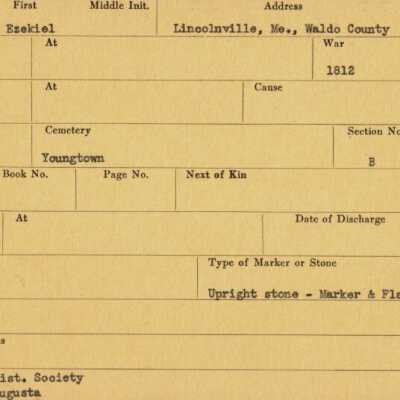 Ezekiel Richards Military Records